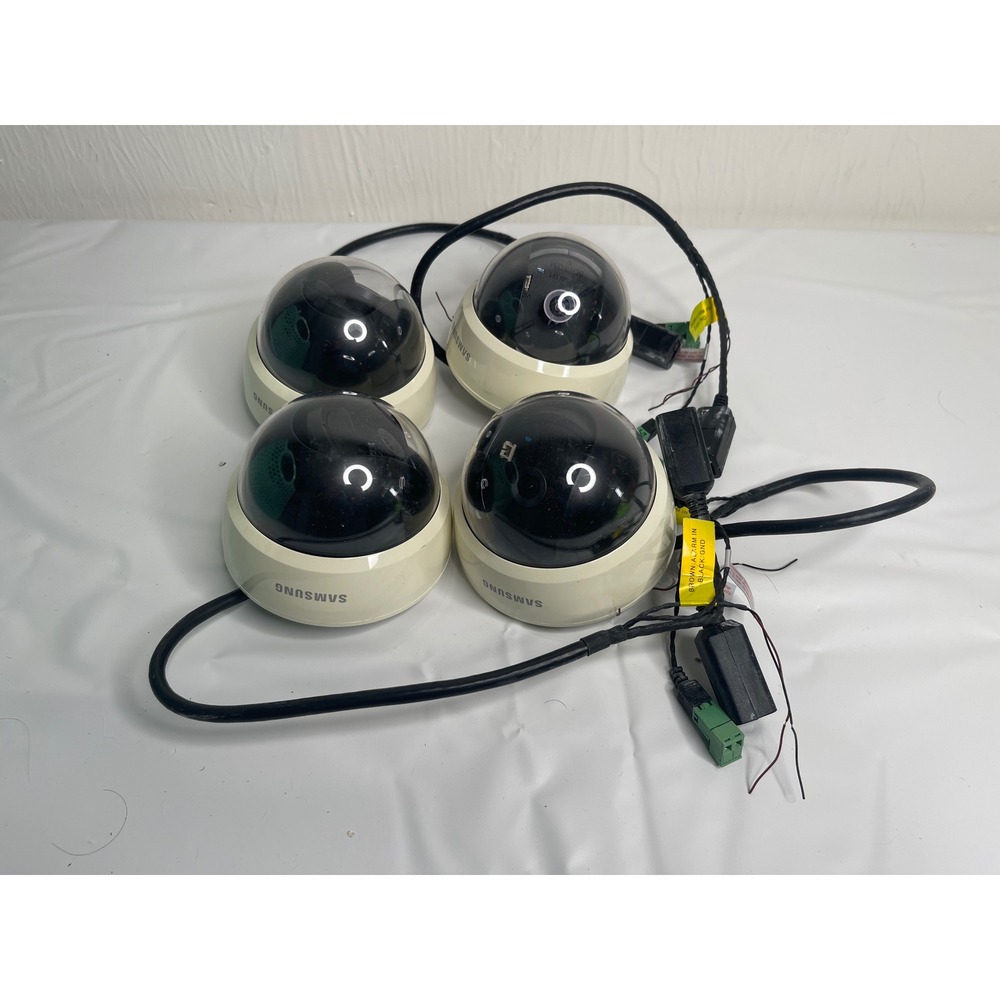 4 Samsung SND-5011N Network Dome Camera 2MP 720p HD PoE Security White